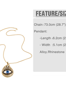 Fashion Turkish Style Blue Eye Pendant Luckly Evil Eye