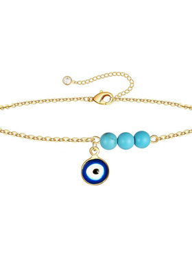 Bohemian Blue Evil Eye Bracelet Anklets For Women Lucky