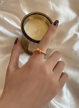 XIYANIKE Silver Color  Knotted Thin Ring Female Open Couple