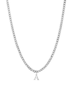 Hot Classic A-Z Letter Pendant Necklace Men Simple