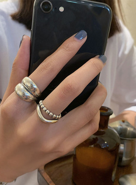 2023 925 Sterling Silver New Thick Simple Wave Light-shaped