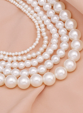 Women Fashion Vintage Pearl Necklace Party Necklace Elegant