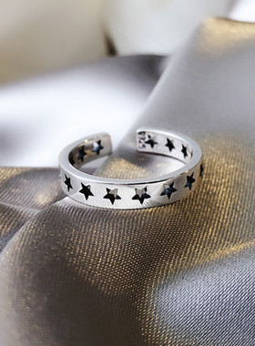 925 Sterling Silver Stars Wedding Rings For Women Luxury