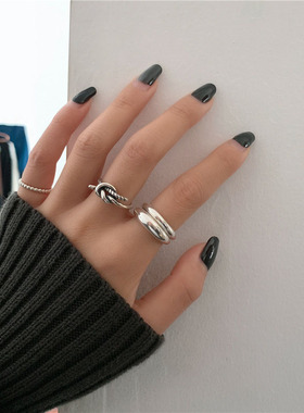 2023 925 Sterling Silver Minimalism Cross Knot Thai Silver