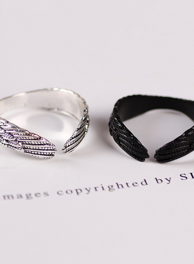 NEW Charm Women Wings Rings Metal Silver Color Romantic