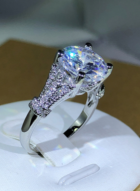 925 Sterling Silver Fashion Hot Sale Four Prong White