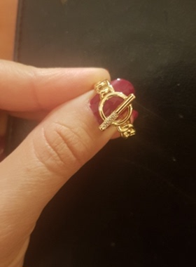 Gothic Open OT Buckle Twist Chain Rings For Women Stainless