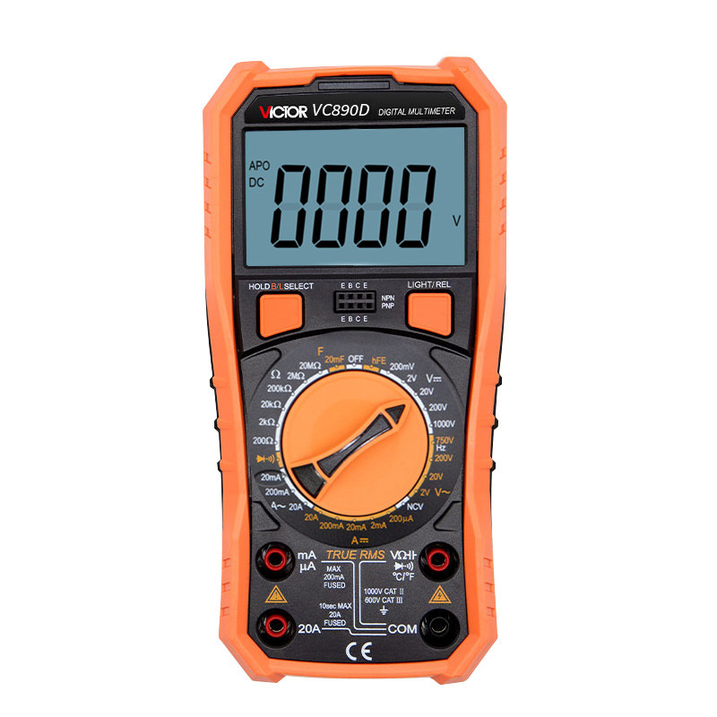 胜利全自动高精度vc890d数字万用表 德胜克五金万用表