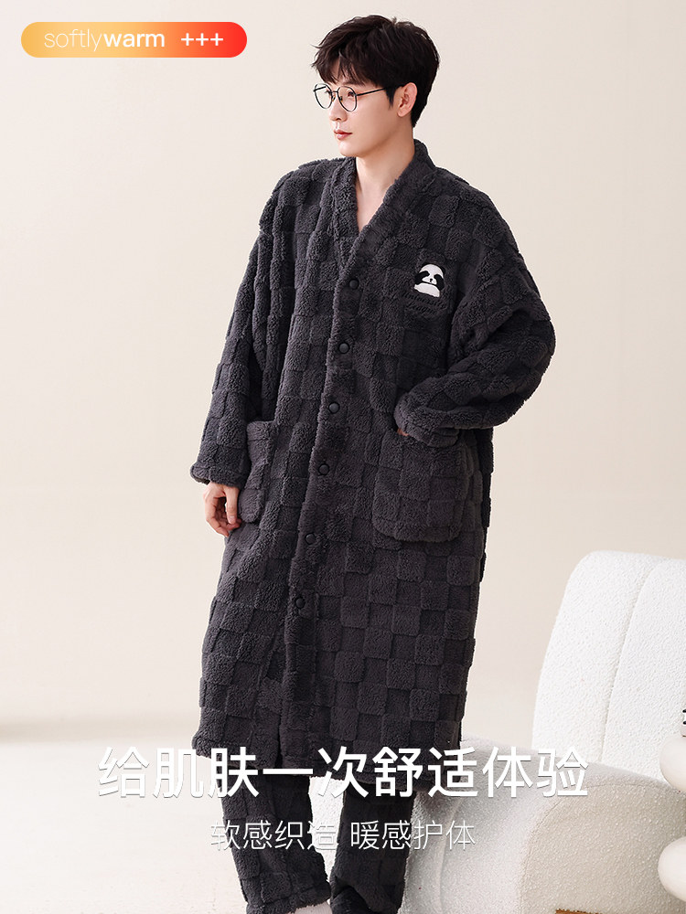  猫人万暖睡袍/浴袍