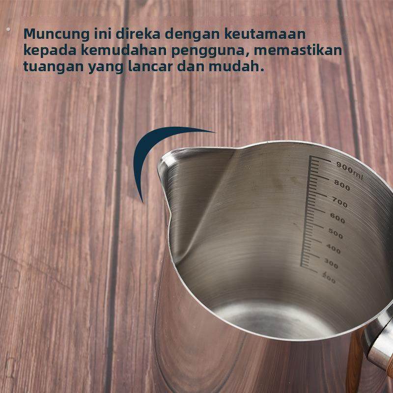 日式304不锈钢拉花杯带刻度加厚商用咖啡奶泡杯尖嘴电陶炉可加热,淘宝优惠券,粉丝福利购,淘宝优惠卷