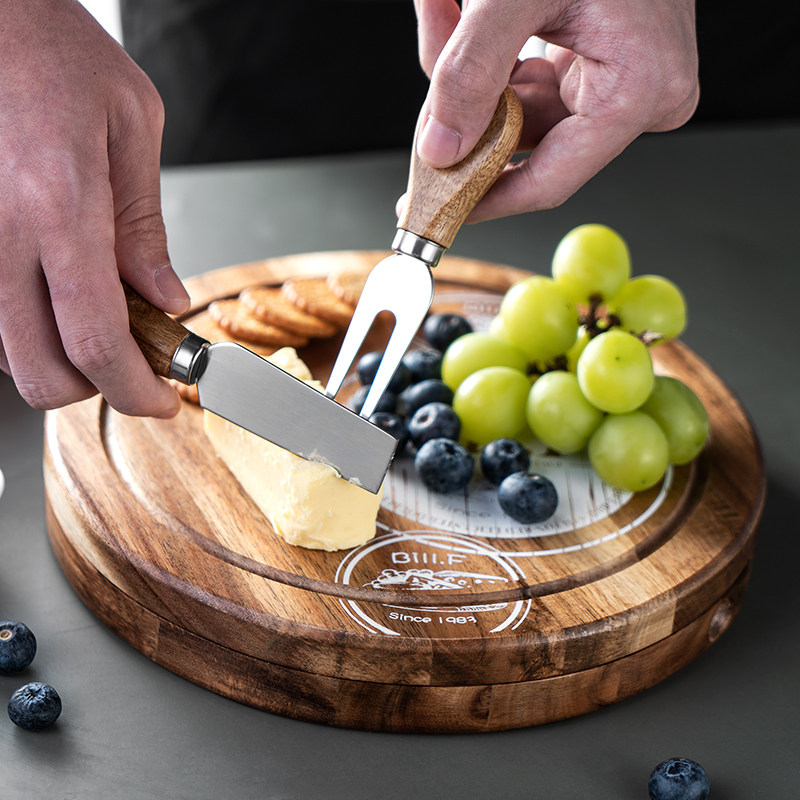 套装木芝士板盒牛排刀叉餐盘cheese board奶酪露营摆盘黄油刀西餐,淘宝优惠券,粉丝福利购,淘宝优惠卷