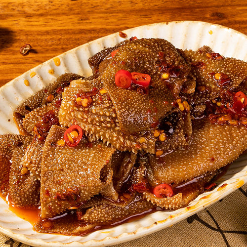 馋馋火锅素毛肚小零食休闲食品小吃魔芋爽麻辣味充饥夜宵解馋辣的-图0