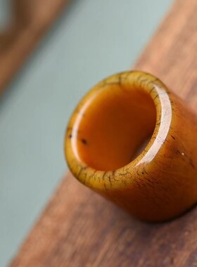 骆驼骨跑环戒指天然扳指骨圈
