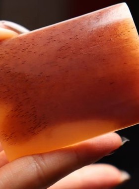 天然骆驼骨平安无事牌素牌原料