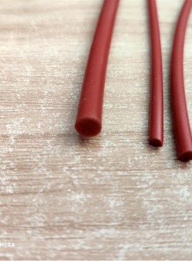 红色硅胶条 密封条1mm2/3/4/5/6/7/8/9/10/12/15/20mm耐高温软条