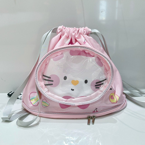 可爱猫游泳包儿童干湿分离大容量防水带鞋仓泳衣收纳袋双肩旅行包 - 图0