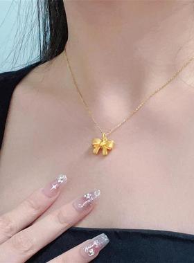 日本MUMI在逃公主蝴蝶结项炼女简约可爱爆款轻奢小众设计感锁骨炼