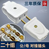 Male and female docking power extension plug and socket