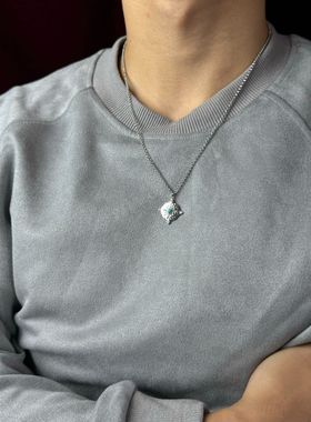 ONEPART八芒星大理石遁形项链