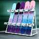 Indoor vertical metal snowboard display storage rack