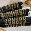 18K gold pull adjustable lace ring
