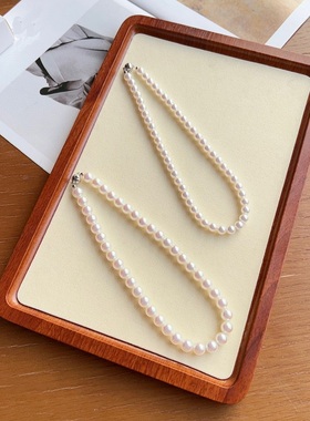 人鱼珠东圆扣女锁骨链项链高级感