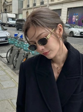 显脸小椭圆炫酷女士太阳镜通勤款