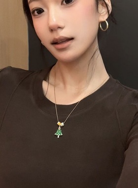 许愿树锁骨链女圣诞系列生日礼物