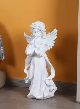 北欧大型树脂天使雕塑艺术摆件