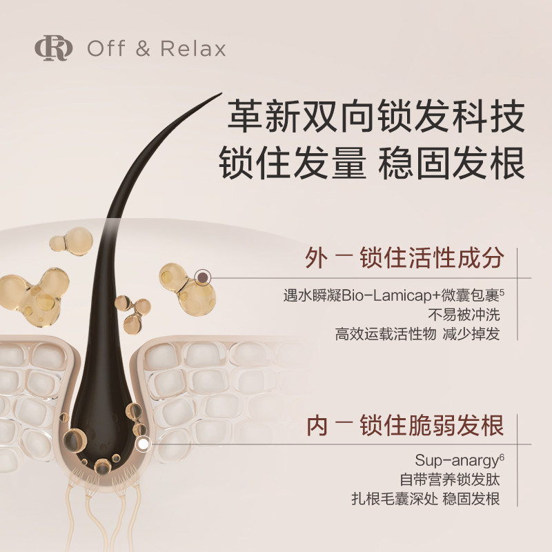 【立即抢购】OffRelax锁发瓶防脱洗发水强韧蓬松丰盈固发防断发