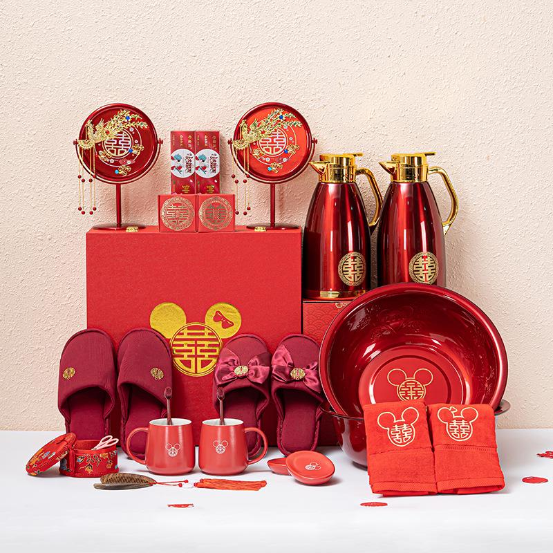 婚礼陪嫁用品套装结婚大全陶瓷高级洗漱婚庆备婚物品新娘嫁妆全套 - 图2