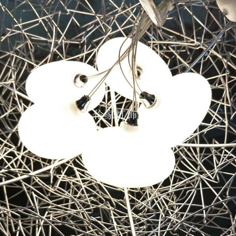 现代铝材鸟巢吊灯 创意书房儿童房吊灯艺术铝线鸟窝灯,淘宝优惠券,粉丝福利购,淘宝优惠卷