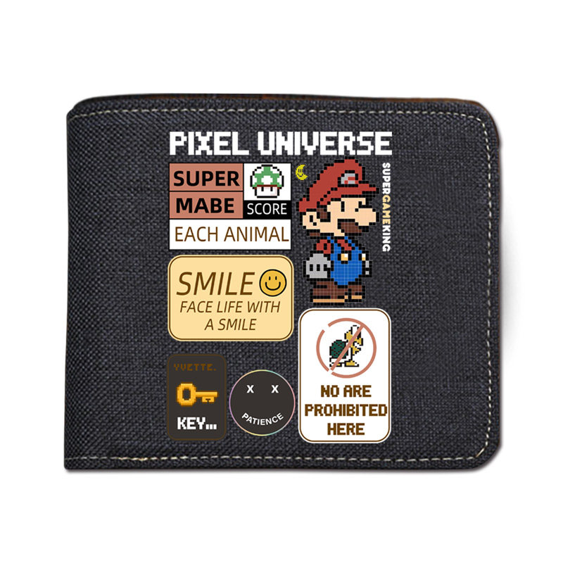 超级玛丽马里奥联名日系潮牌钱包 梵迪欧钱包