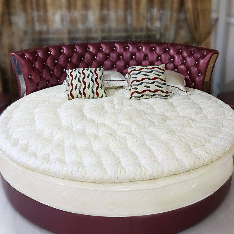 圆床纯棉花褥子被子新疆棉絮手工圆棉被双人圆床垫加厚圆形被褥厂,淘宝优惠券,粉丝福利购,淘宝优惠卷