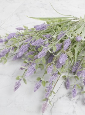 仿真薰衣草 人造花婚庆绿化装饰 假花栅栏插花配材北欧风家居