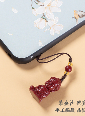 朱砂吊坠挂件手机宝宝佛项链