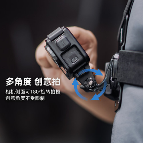 SUREWO适用dji大疆Action5pro/6/4运动相机胸带支架第一人称视角胸前固定拍摄胸挂配件骑行路亚Vlog胸戴记录 - 图2