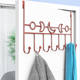 Door rear hook without hole punching door hanging clothes hanger wall hanging bedroom wall hanging clothes hat storage rack