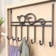 Door rear hook without hole punching door hanging clothes hanger wall hanging bedroom wall hanging clothes hat storage rack