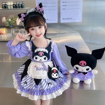 Kulomie Girl Princess Dress Child Skirt Spring Autumn Girl Fluffy Skirt Long Sleeve Birthday Loretta Dress Dress