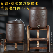 Lixing Purple Sand Water Cylinder Household Tea Drinking large horn Water purifying cylinder Ceramics Filter Pumping Small Number Straight Drinking Tea Bucket