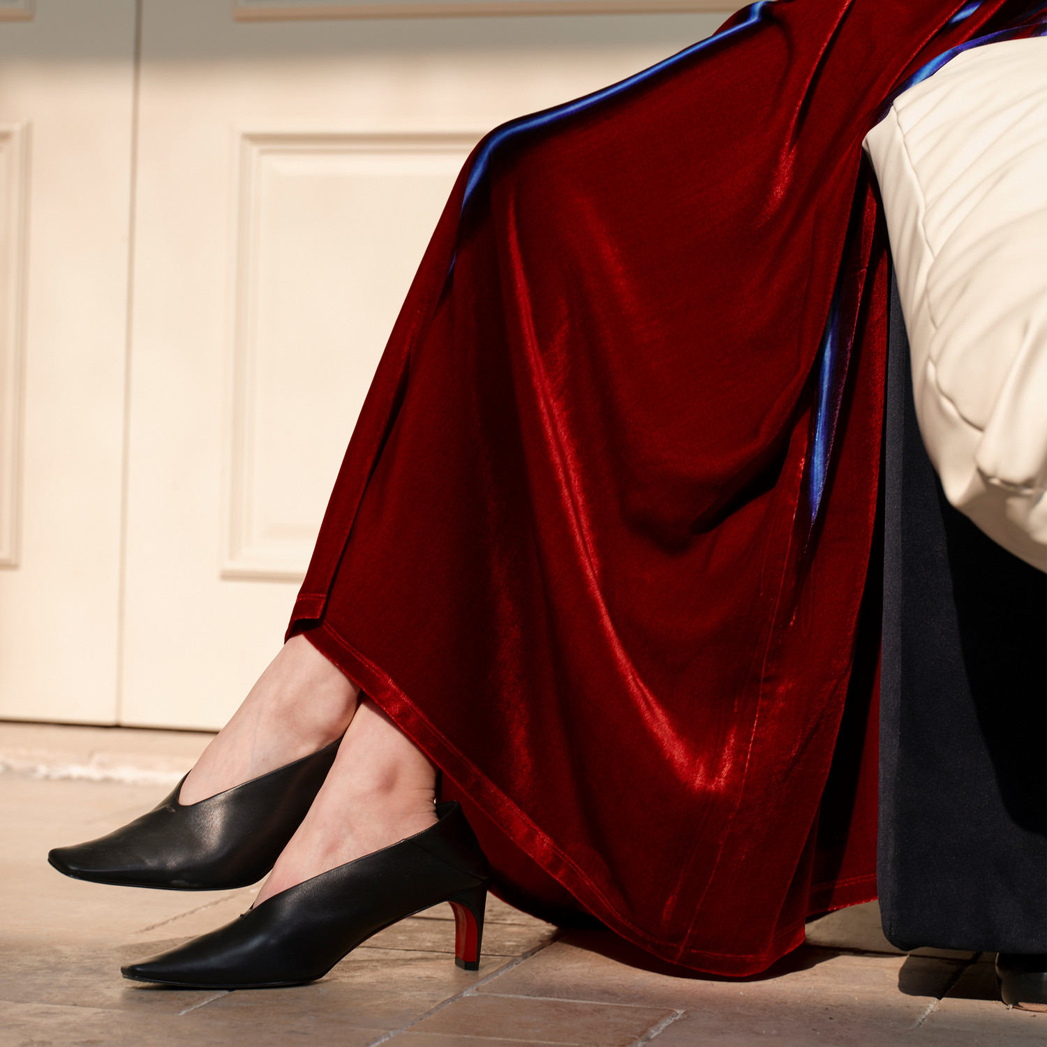 【新年系列】TU真丝丝绒渐变流光阔版连衣裙26春新款纸片人长裙子,淘宝优惠券,粉丝福利购,淘宝优惠卷