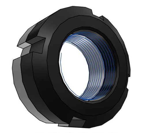 替代HLB10/HLB12/HLB15/HLB17/HLB20/HLB25锁紧螺帽 - 图1