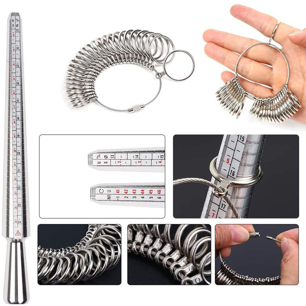 13-piece jewelry tool set, ring measuring ring tool, ring ring ring stick, jewelry polishing tool