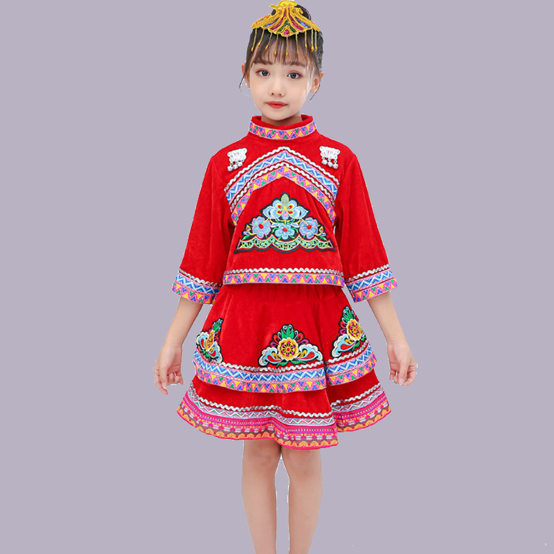 儿童男童瑶族苗族土家族 浣昭民族服装/舞台装