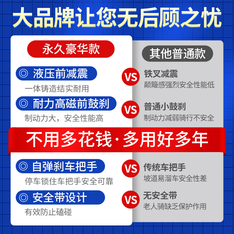 永久电动接送孩子新款电三轮代步车 永久贺宸电动三轮车