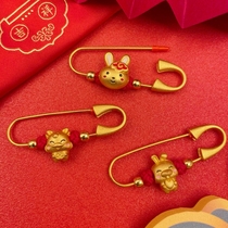 Newborn baby baby pressure Shock Pins out Safety Anti-shock pendant zodiac letchpin Antire brooch