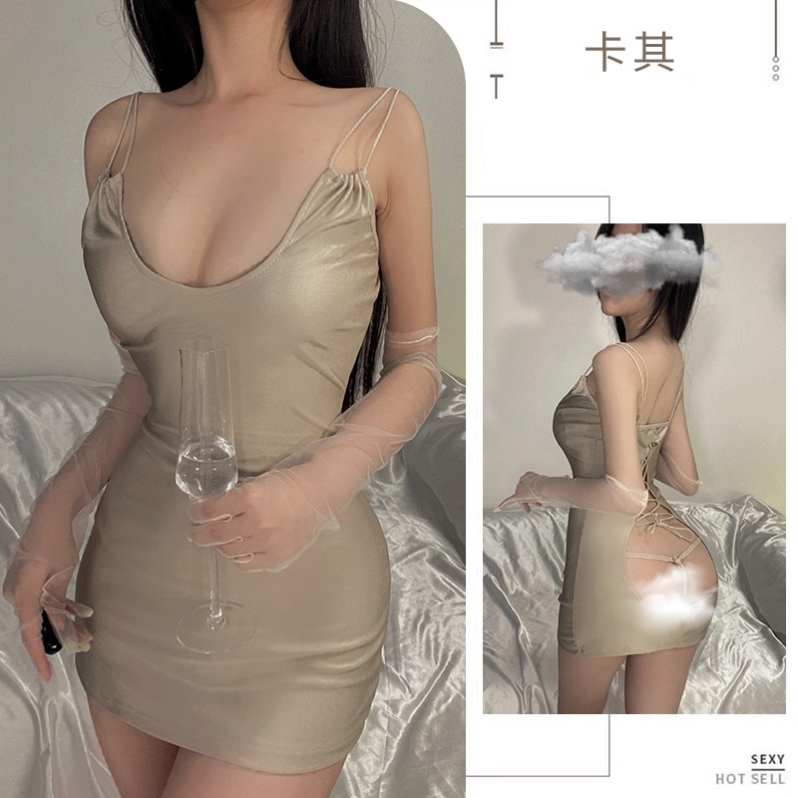 性感睡衣女款春季2023新款内衣女情调透明趣情方便免脱床上暴露胸