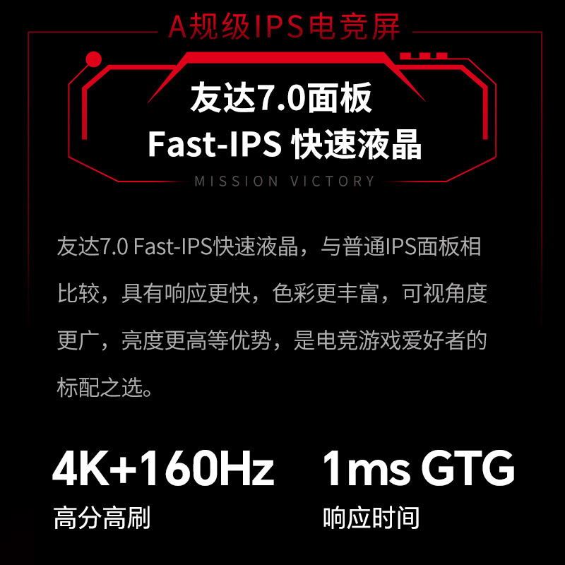 sanc电竞显示器4K高清160Hz高刷高色域 IPS台式电脑显示屏G7u Pro - 图2