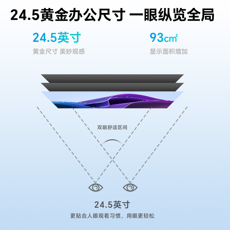 sanc 24.5英寸显示器100hz高刷游戏台式电脑办公液晶显示屏幕OF25